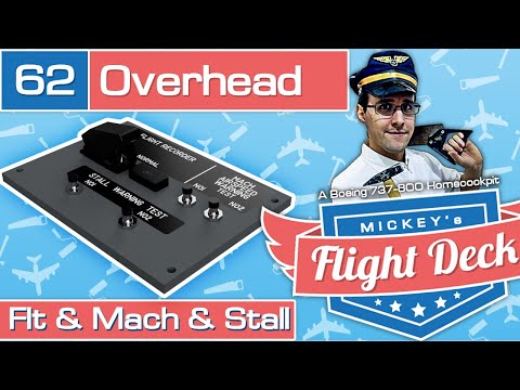 Flightrecorder, Mach &amp; Stall warning test panel - A Boeing 737-800 Homecockpit #62