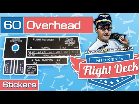 Overhead Stickers - A Boeing 737-800 Homecockpit #60