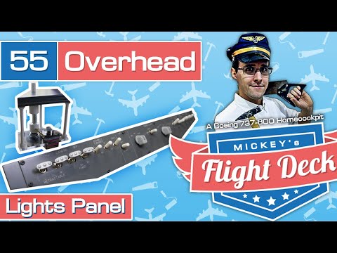 Lights panel &amp; engine start switches - A Boeing 737-800 Homecockpit #55