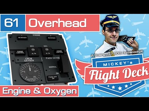 Engine &amp; Oxygen Panel - A Boeing 737-800 Homecockpit #61