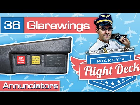 Building glarewing annunciators - A Boeing 737-800 Homecockpit #36