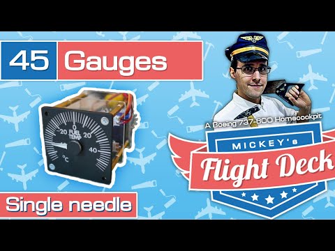 Single needle gauge - A Boeing 737-800 Homecockpit #45